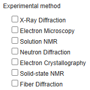 Experimental method selection in OneDep